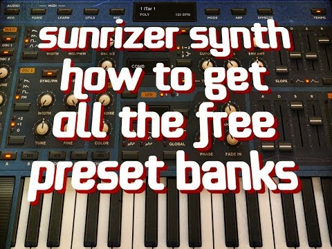 SUNRIZER Synth - How To Get ALL The FREE Preset Packs - iPad Demo