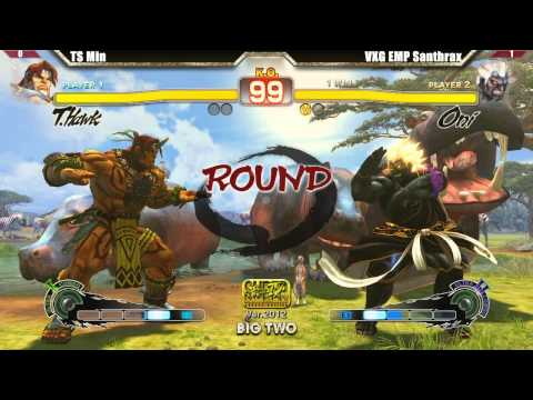 SSF4 AE2012 Grand Finals TS Min vs VxG EMP Santhrax Big Two #57