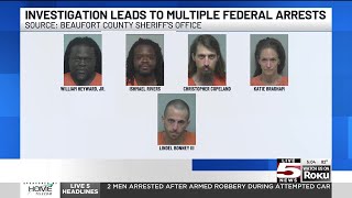 VIDEO: Joint enforcement operation leads to 5 arrests in Beaufort County
