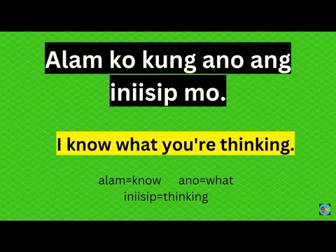 50 TAGALOG ENGLISH SENTENCES FOR DAILY CONVERSATION/Tagalog English Speaking Practice-4