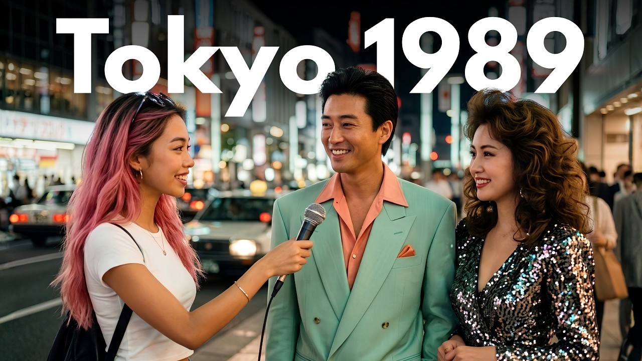 【AI 街頭インタビュー】1989年・バブル崩壊直前の日本人に聞いてみた | Interviewing Japanese People Right Before the Bubble Burst