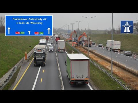 Reconstruction of the A2 from Łódź to Warsaw - information, work stages, problems during reconstr...