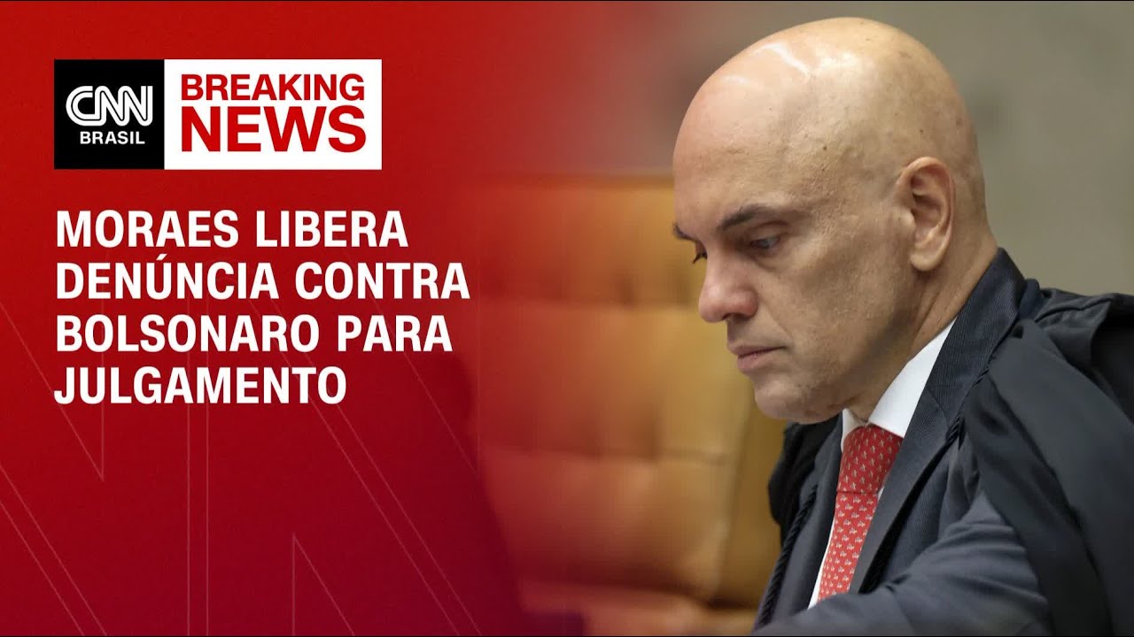 Moraes libera denúncia contra Bolsonaro para julgamento e pede data a Zanin | CNN 360°