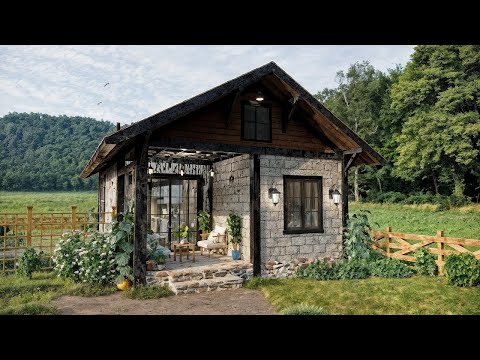 10x17 m Cottage House | Spacious 2 Bedroom Family Home with Cozy Modern Design