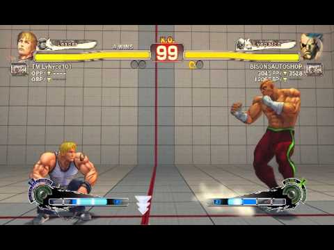 Ultra Street Fighter IV Xbox Live: TM LvNyce101 (Cody) vs BISONSAUTOSHOP (Sagat)