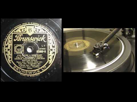 George Wettling's Chicago Rhythm Kings. I've Found a New Baby.  Brunswick 10" 78 rpm Record.