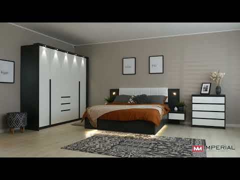 Тумба прикроватная Мишель 2ящ Крафт золотой/белый жемчуг