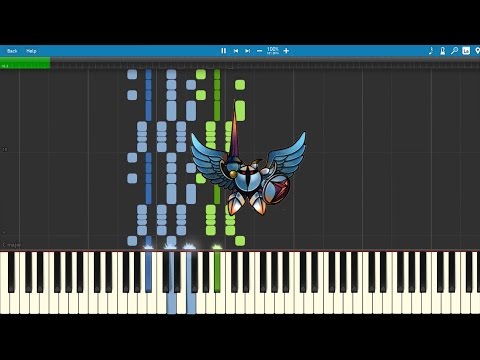 Kirby Super Star - Galacta Knight Theme - Synthesia Piano Tutorial