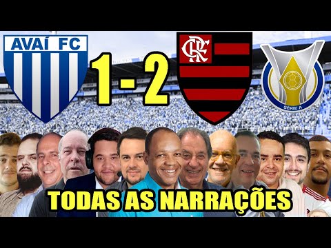 Todas as narrações - Avaí 1 x 2 Flamengo | Campeonato Brasileiro 2022