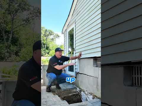 Push Pier Installation in Ronkonkoma NY | Foundation Crack Reveals Serious Settlement