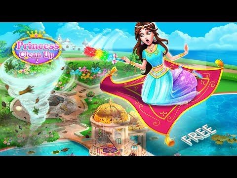 Princess Home Clean Up 2 – Girls Cleaning Game Video