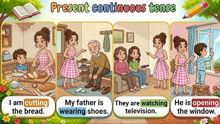 Learn 30 Present Continuous Sentences | Daily Use English Speaking Practice | Beginners A1-A2 Level