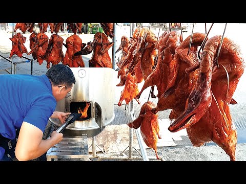 Roast Ducks for Selling a Whole & Crispy Pork Belly - Cambodia's Greatest Street Food