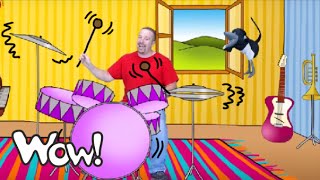 Play the Drums with Steve | English For Children | English For Kids