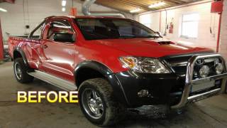 preview picture of video 'TOYOTA HILUX QUARTER PANEL REPLACEMENT'