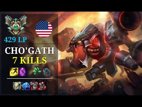 Cho'Gath Top vs Wukong - 7 kills - Nøticemesenpai NA Grandmaster (429 LP) Patch 11.4