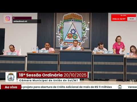 18ª SESSÃO ORDINÁRIA (20/10/2025)
