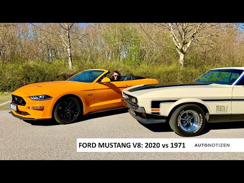 Ford Mustang GT 2020 vs Mach 1 1971: Alt und Neu mit V8 im Review, Test, Fahrbericht