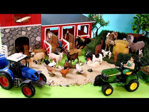 Fun Farm Diorama and Barnyard Animal Figurines