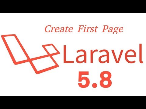 Laravel 5 8 tutorial 2 create first page