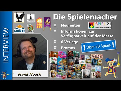 SPIEL 2021- über 50 Brettspiel Neuheiten [B-Rex Happyshops/Frank Noack Interview] - Die Spielemacher