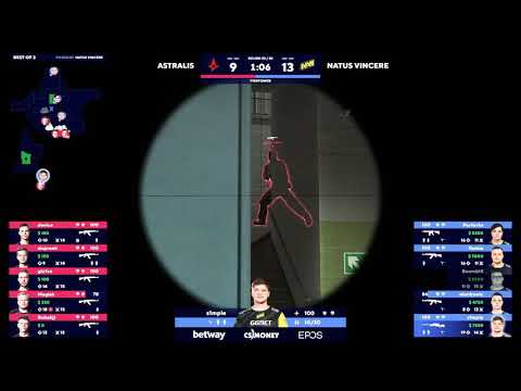 s1mple Shows How To Use AWP In Close Range || Navi vs Astralis || BLAST Premier Global Final Day 6