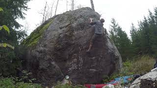 Video thumbnail of Gods of rain, 7B+. Tampere