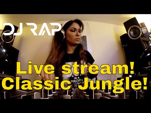 DJ Rap Playing Live Stream Hospital Records show 8 (Classic jungle mix drum and bass Vinyl)