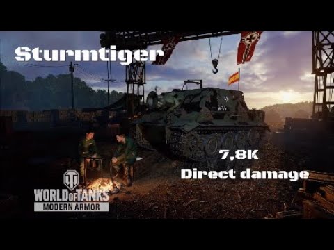 Sturmtiger in comarca roja: 7,8K direct damage :Wot console - World of Tanks