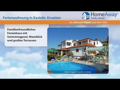 Istrien: Familienfreundliches Ferienhaus mit Swimmingpool, Meerblick und - FeWo-direkt.de Video