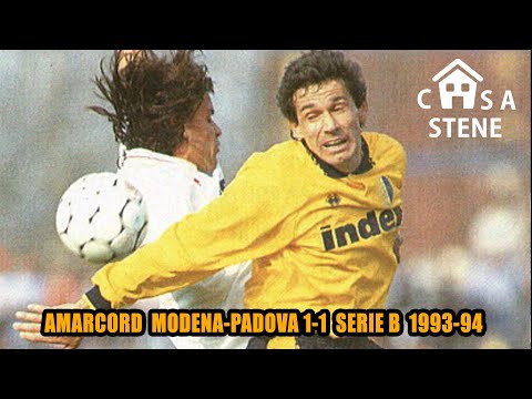 MODENA-PADOVA 1-1 SERIE B 1993-94 GARA DEL 13 MARZO 1994 GOL DI CHIESA E CUICCHI #CASASTENE