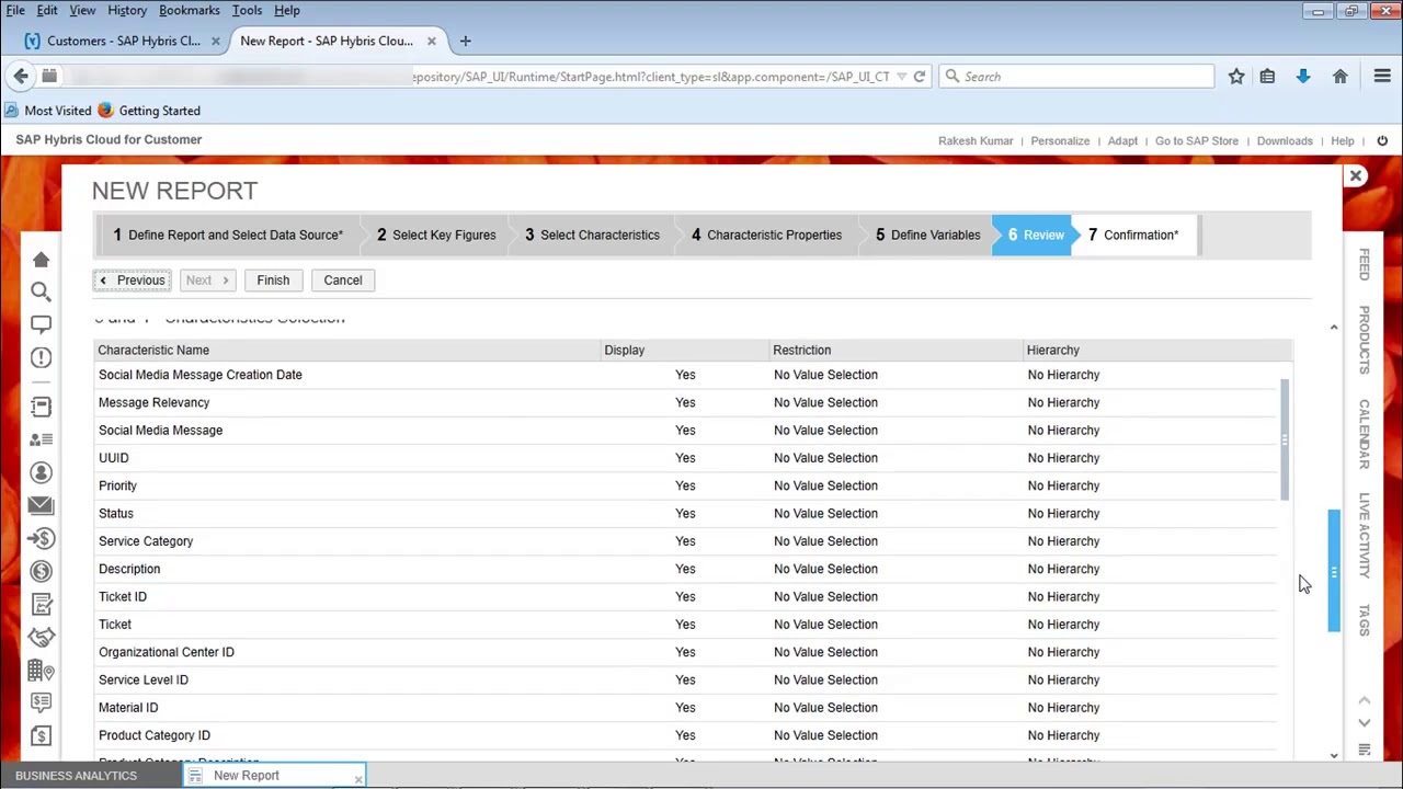 SAP C4C - Creating Custom Reports