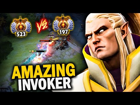 EPIC Master Tier Invoker Rank 520 vs Leshrac mid - ABSOLUTELY PERFECT Gameplay | Dota 2 Invoker