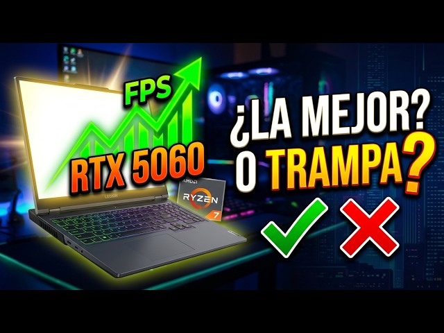 Vídeo relacionado con Lenovo Legion 5 Gen 10 - Portátil Gaming IA 15.1" OLED (AMD Ryzen 7 260, NVIDIA GeForce RTX5060, 165Hz, 32GB RAM, 1TB SSD, Wi-Fi7, Sin Sistema Operativo) QWERTY Retroiluminación Blanca, Español-Negro