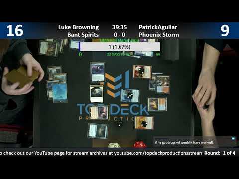 Modern w/ Commentary 2/5/19: Luke Browning (Bant Spirits) vs. Patrick Aguilar (Izzet Phoenix)