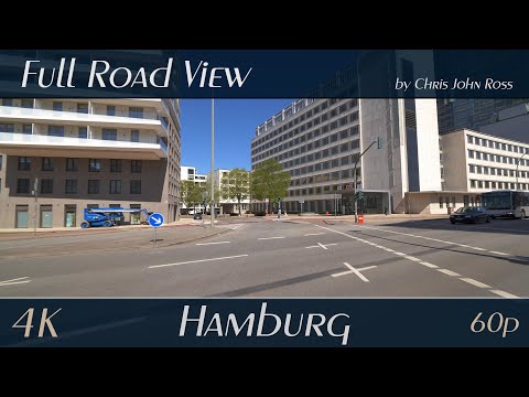 Hamburg, Germany: Hammerbrook, St. Georg - Hammerbrookstraße, Steindamm, Lübeckertordamm -  4K UHD