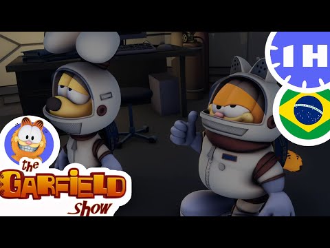 😼Garfield e Odie em uma missão especial para o planeta!👩‍🚀 O Show do Garfield