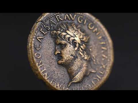 Moneda, Nero, Sestercio, 66, Lyon - Lugdunum, MBC+, Bronce, RIC:495
