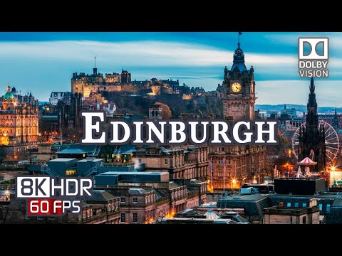 Edinburgh Scotland 🏴󠁧󠁢󠁳󠁣󠁴󠁿 in Stunning 8K Ultra HD HDR 60fps Dolby Vision