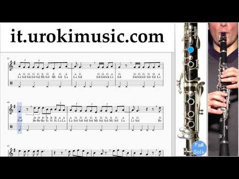 Corso di Clarinetto Marshmello ft. Bastille - Happier Tablature Tab um-i276