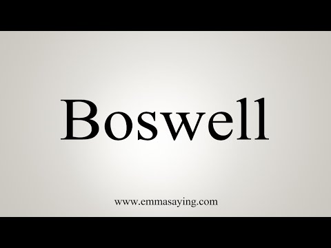 How To Say Boswell