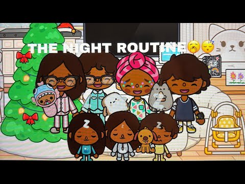 THE NIGHT ROUTINE🥱😴||*WITH VOICE*|| Toca boca roleplay