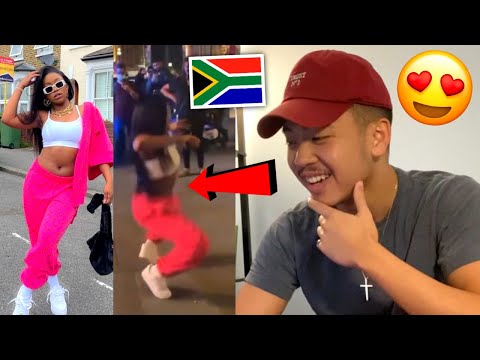 Kamo Mphela dancing in the streets of LONDON UK (Amapiano Moves) AMERICAN REACTION! South Africa 🇿🇦💃
