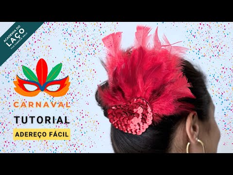 Adereço de Carnaval fácil de fazer #pap #papdelaços #hairclip