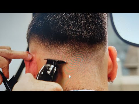 Como hacer un degradado de cero a medio sin tocar arriba. #cortes #barbershop #barber