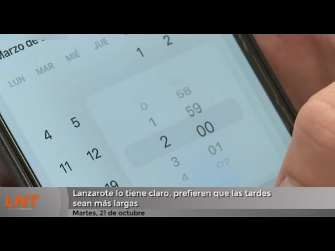 Lanzarote lo tiene claro: los conejeros prefieren las tardes más largas