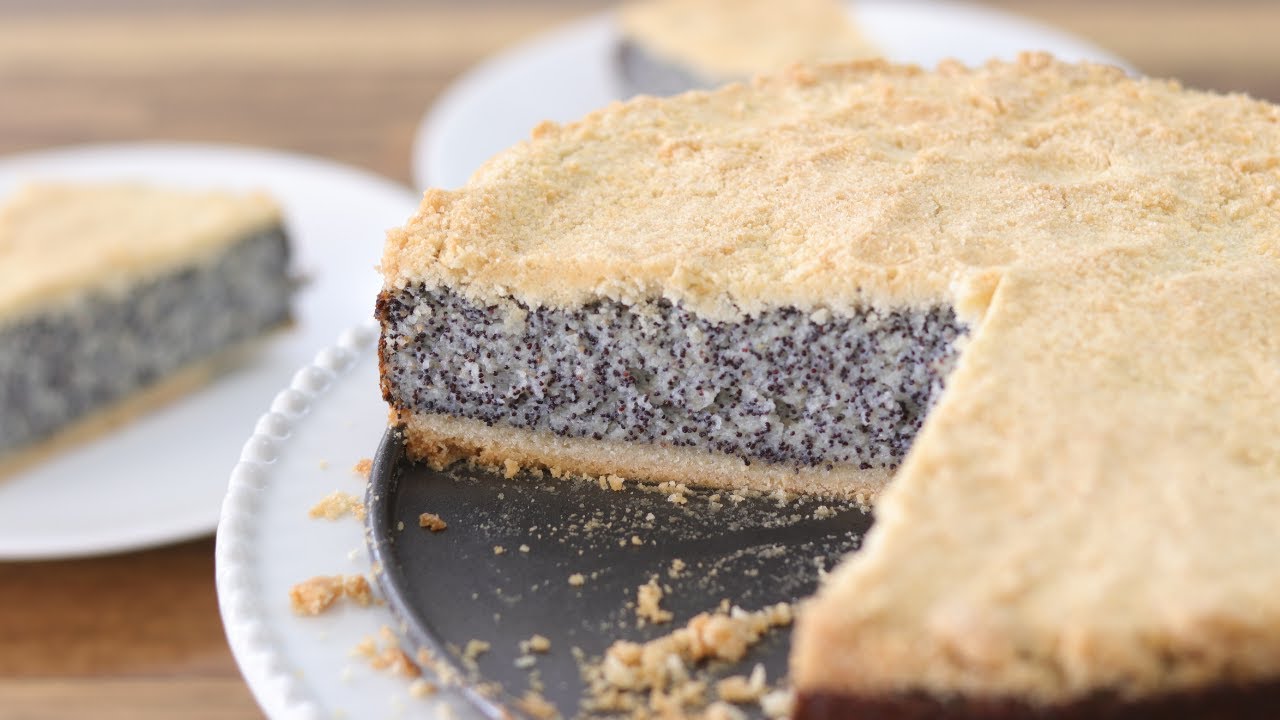 German Poppy Seed Cake Recipe Mohnkuchen The Cooking Foodie