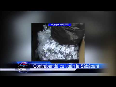 Contrabandă cu țigări la Săbăoani