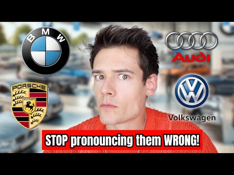 5 German Car Brands You Pronounce WRONG! 🇩🇪 Audi, Porsche, Volkswagen, BMW, Mercedes