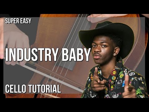 SUPER EASY: How to play Industry Baby  by Lil Nas X ft Jack Harlow on Cello (Tutorial)